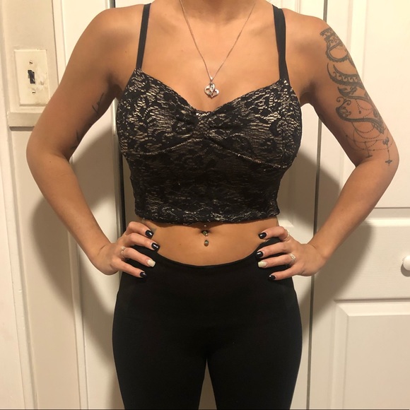 Joyce Leslie Tops - Joyce Leslie Small Black Tank /Crop Top